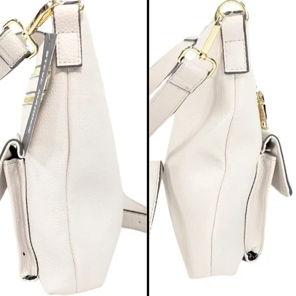 Steve Madden NWT 'Blana' Bone Off-White Crossbody Purse Faux Leather - Picture 4 of 10